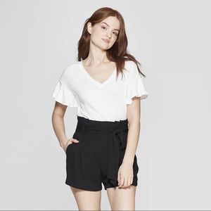 Short Sleeve Ruffle T-Shirt - A New Day